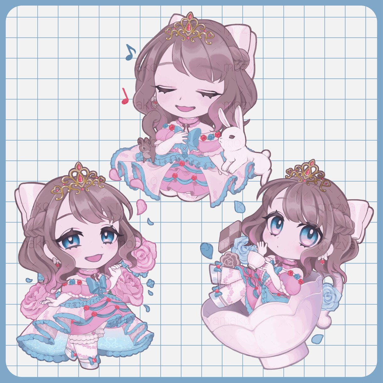 SNS用デフォルメキャラクターイラスト制作します 2.5〜4頭身デフォルメキャラクターイラストを制作承ります。 イメージ4