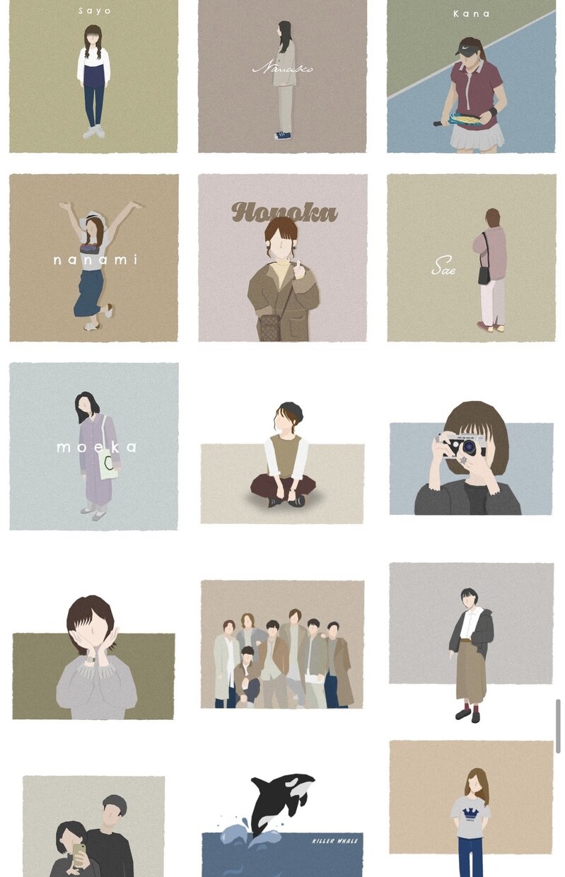アナログ感の温かみのあるイラスト制作します 切り取って貼ったようなアナログ風なイラスト制作致します イメージ1