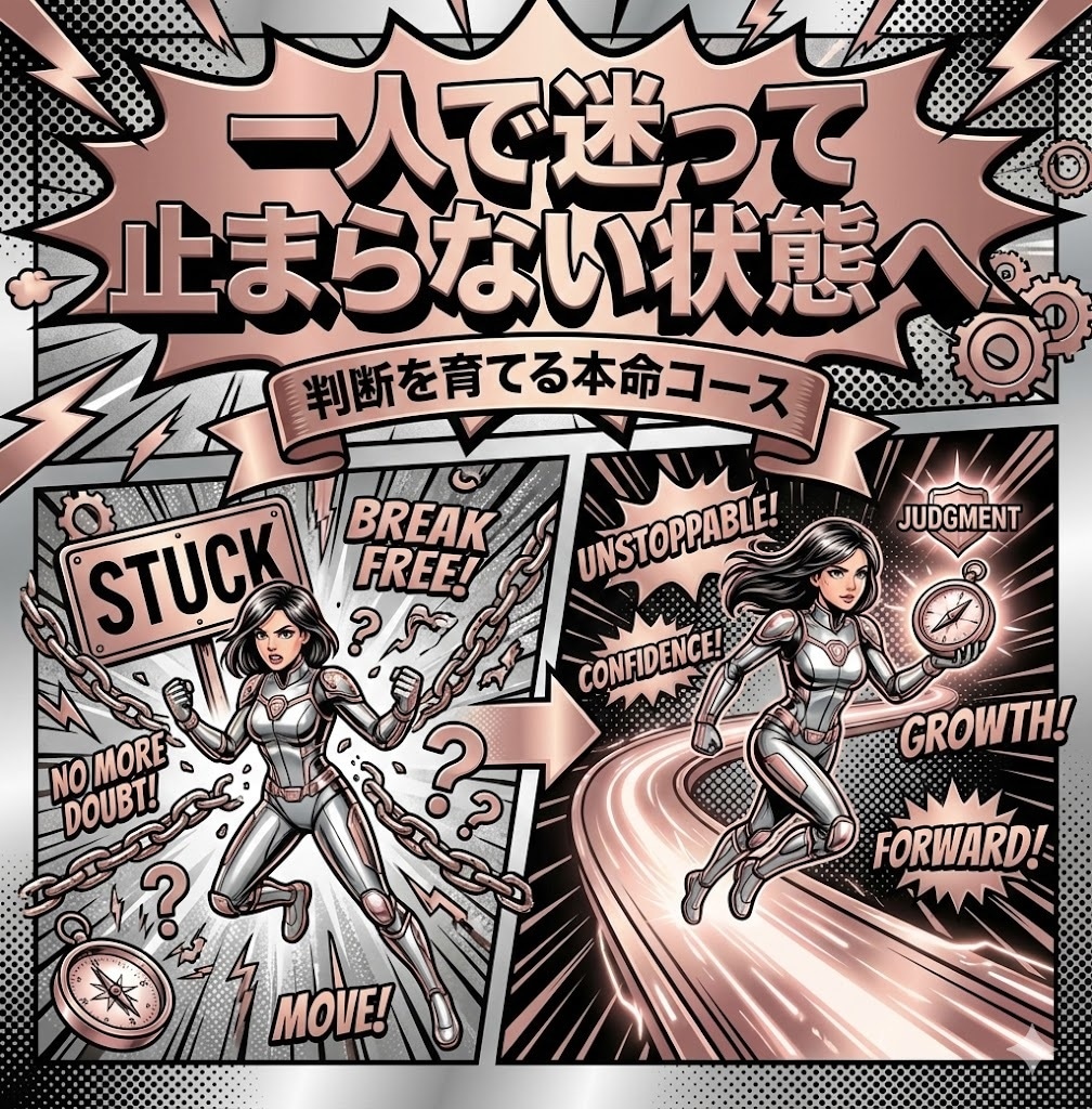 一人で迷って進めないデザイン制作を一緒に伴走します 操作ではなく、判断で迷う人のためのデザイン伴走教室です。 イメージ9