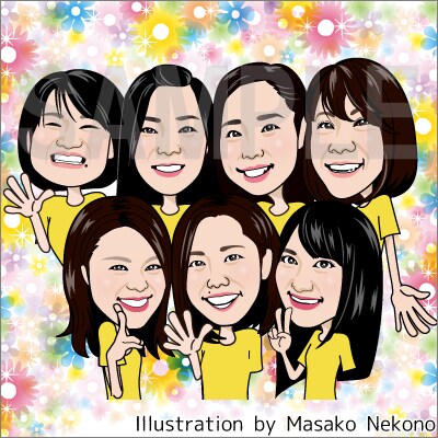 母の日等お祝いのプレゼントに最適な似顔絵を描きます 母の日、結婚、誕生日、還暦など、様々なお祝いの場面に最適です イメージ7