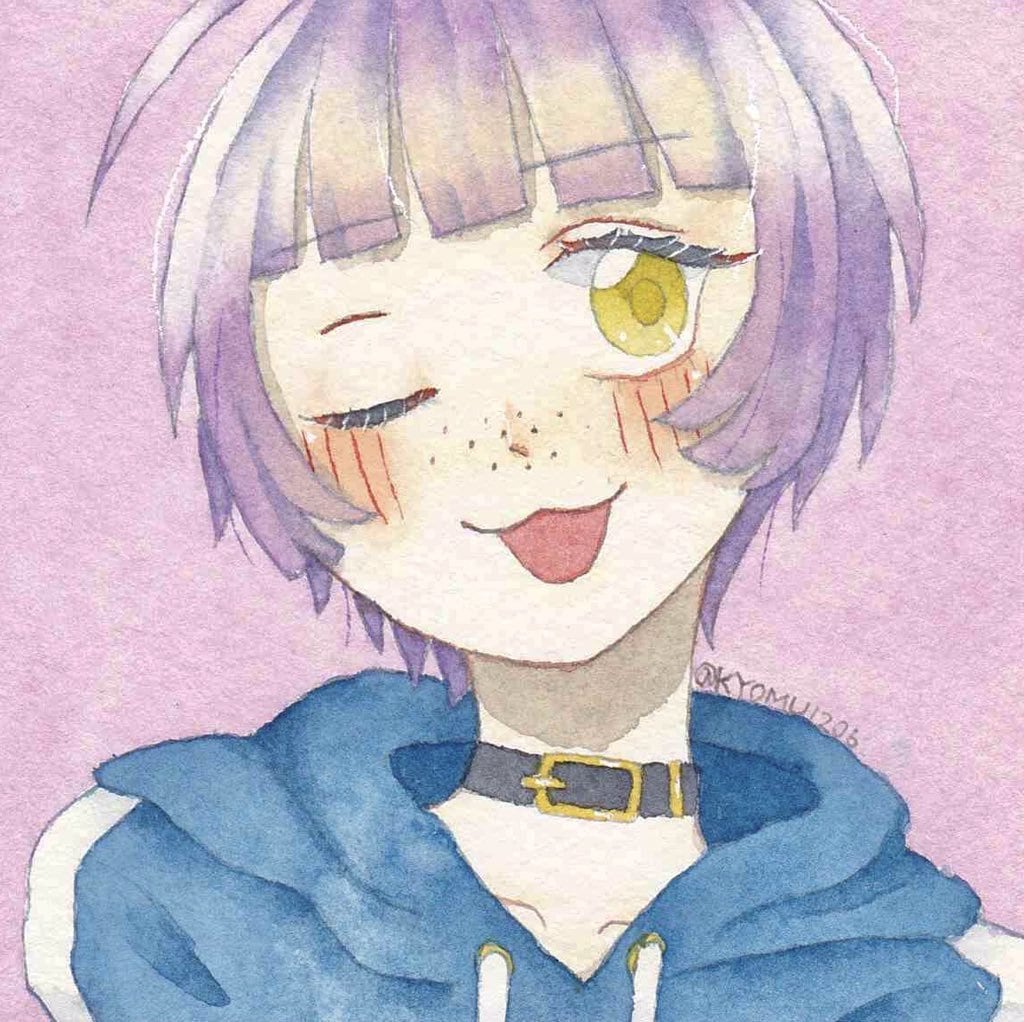 SNS用アイコンを透明水彩で描き原画をお送りします ご相談、お見積もりなどお気軽にどうぞ！ イメージ3