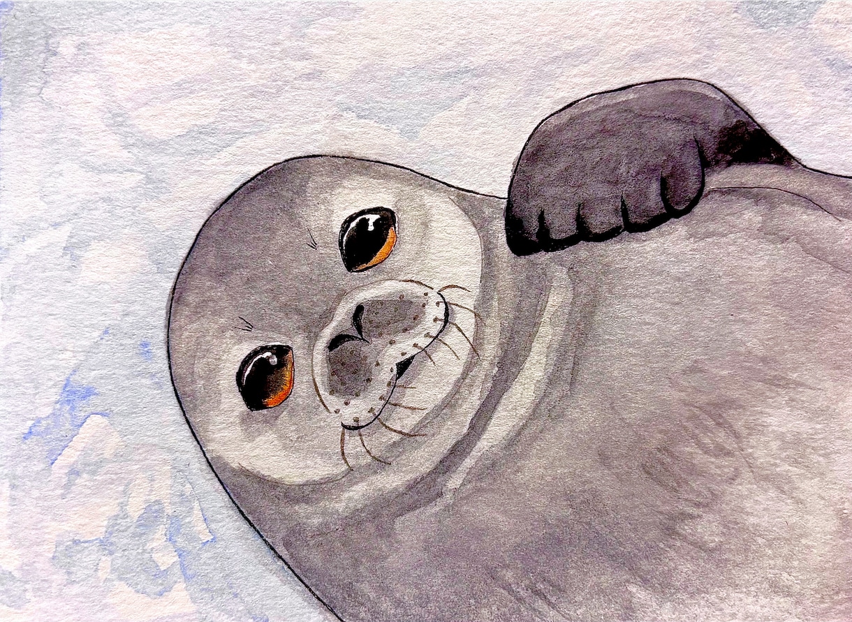 アナログイラストでアイコンを描きます 温かみのある動物のイラストを描きます。 イメージ1