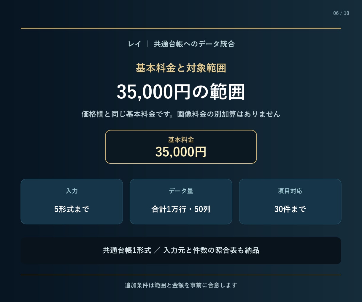 取引先ごとのデータを共通台帳へ統合します 列の違いと未確定値を分けて一つの表へ イメージ6