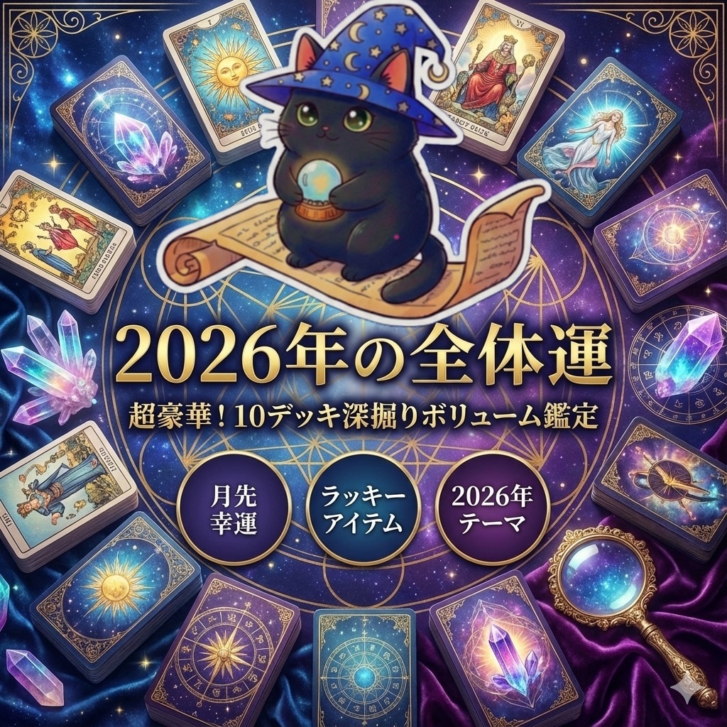 2026年10デッキ使用まるごと占い鑑定します タロットオラクルカードを駆使し、具体的、丁寧な鑑定！ イメージ1