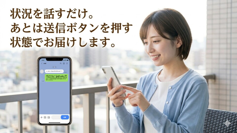 さらば罪悪感！お誘いのおことわり文を代筆します 期待させた罪悪感を解消。相手を傷つけない「お断り」を代筆。 イメージ5