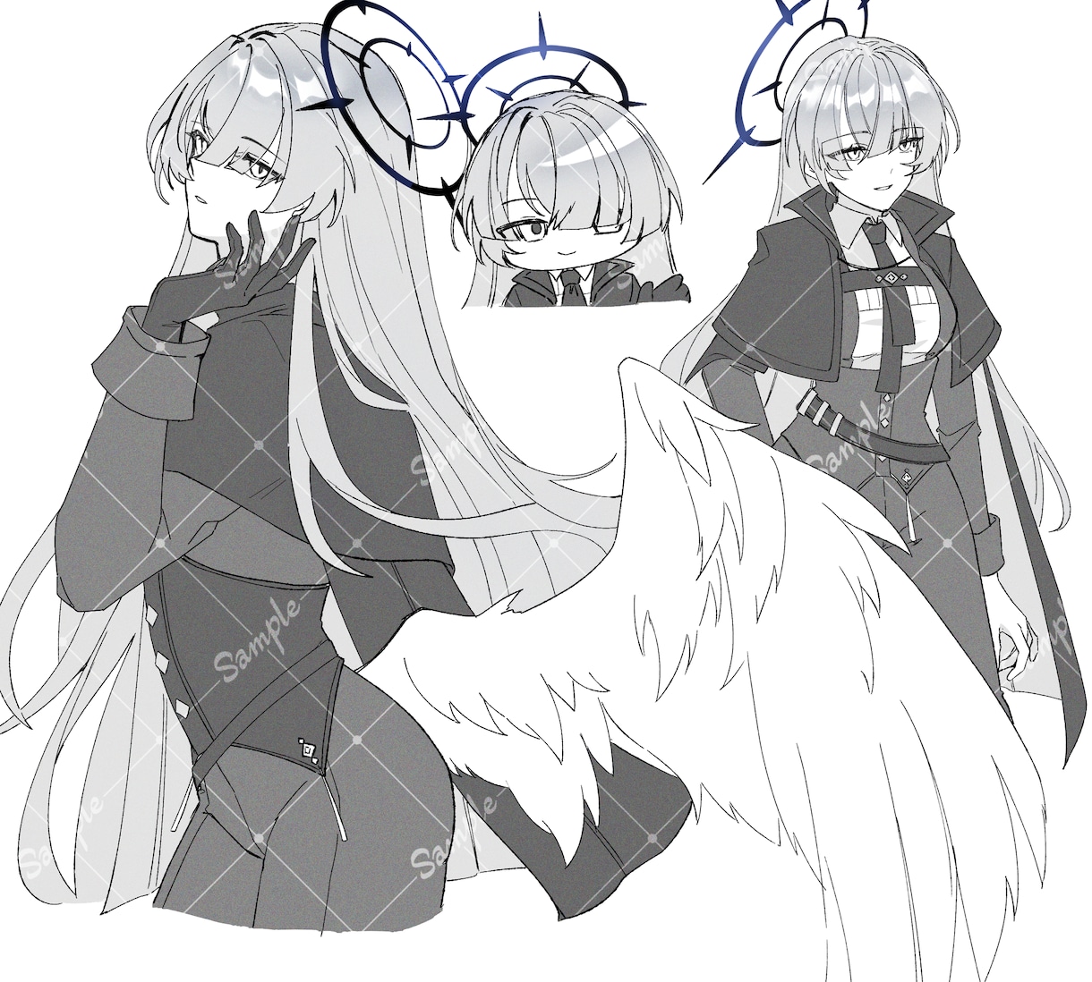 モノクロイラスト作成します 安価で依頼したい/あにょにぇの絵柄を把握したい方向け！ イメージ6