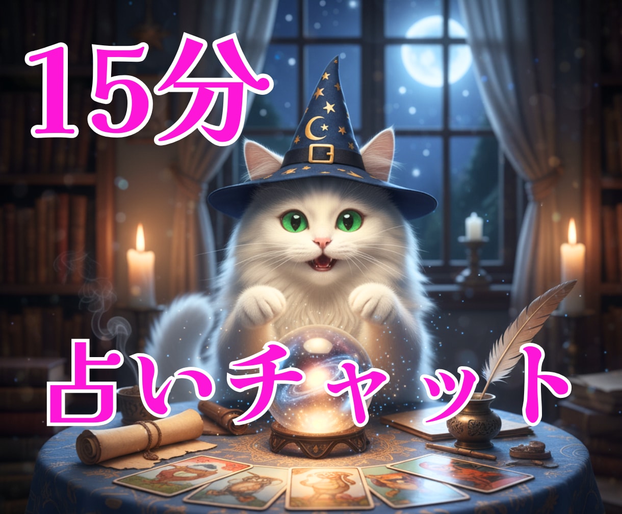 15分チャット鑑定どんなお悩みでもぎゅっと占います 恋愛/仕事/人間関係/推し活タロット+オラクルからメッセージ イメージ1