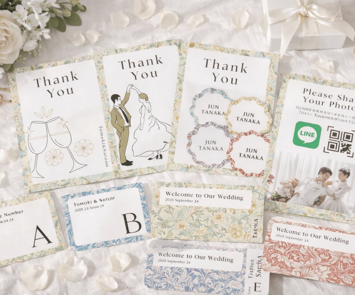 上品でクラシカルなペーパーアイテム作れます プロフィールブックとセットでお得に購入できます イメージ1