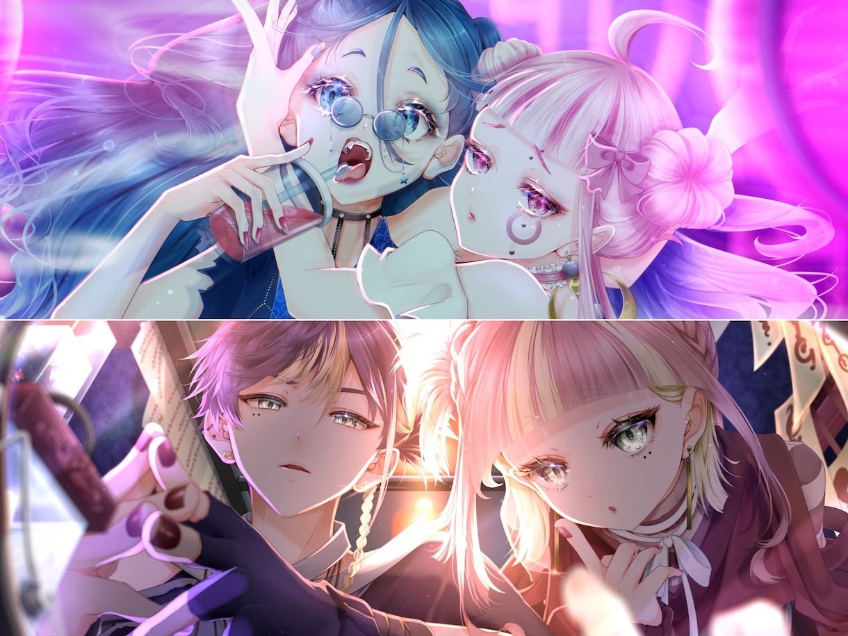 商用利用可能！オリジナルの1枚絵お描きします 細部までこだわった素敵な1枚をお作りいたします！ イメージ1