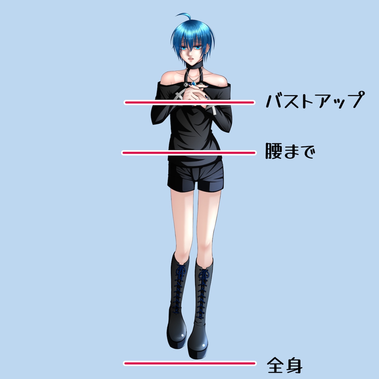 立ち絵イラスト描きます あなただけのオリジナルキャラで配信を華やかに! イメージ2