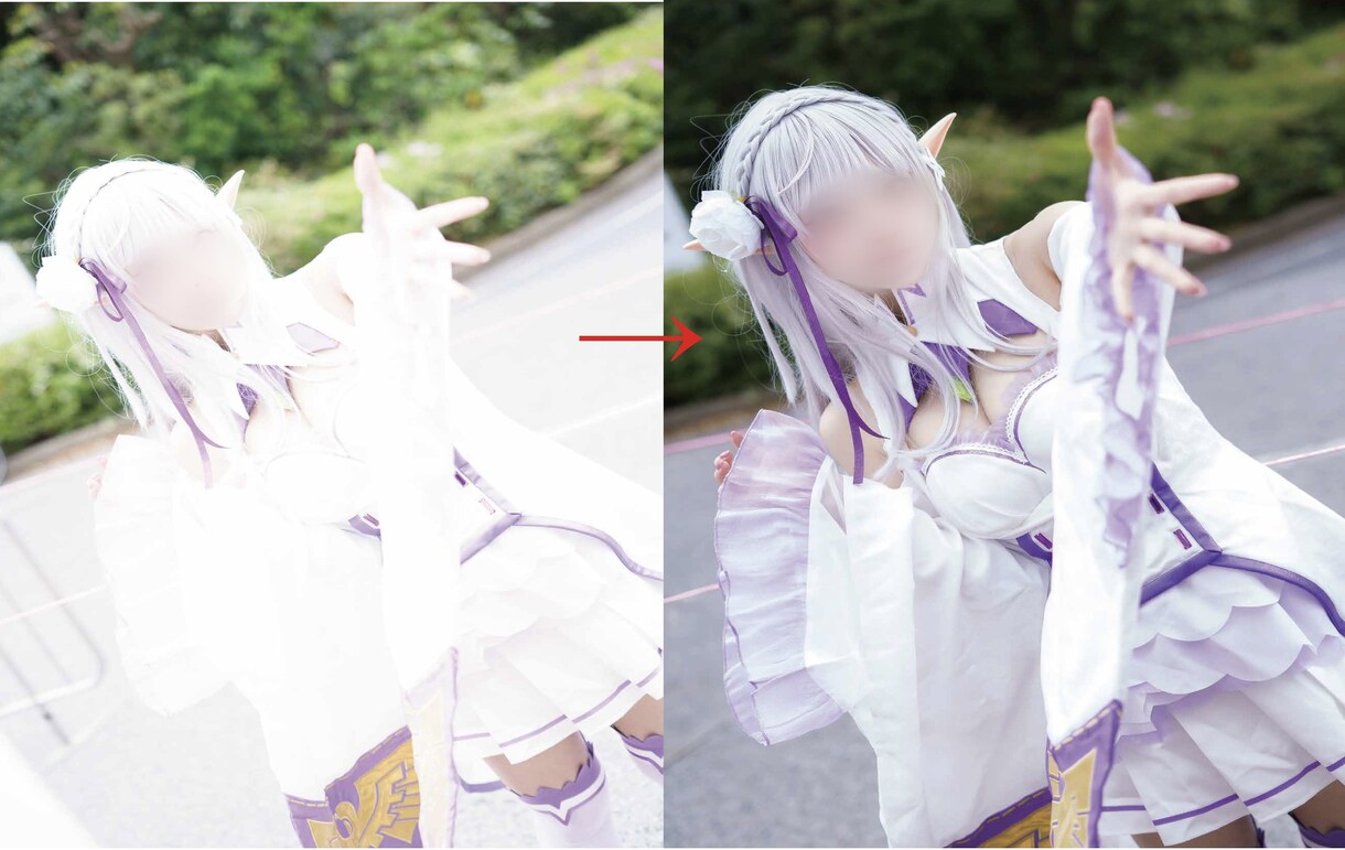コスプレ、ポートレートを編集します 無制限で白飛び修正、肌加工などなどご要望にそって編集します イメージ2