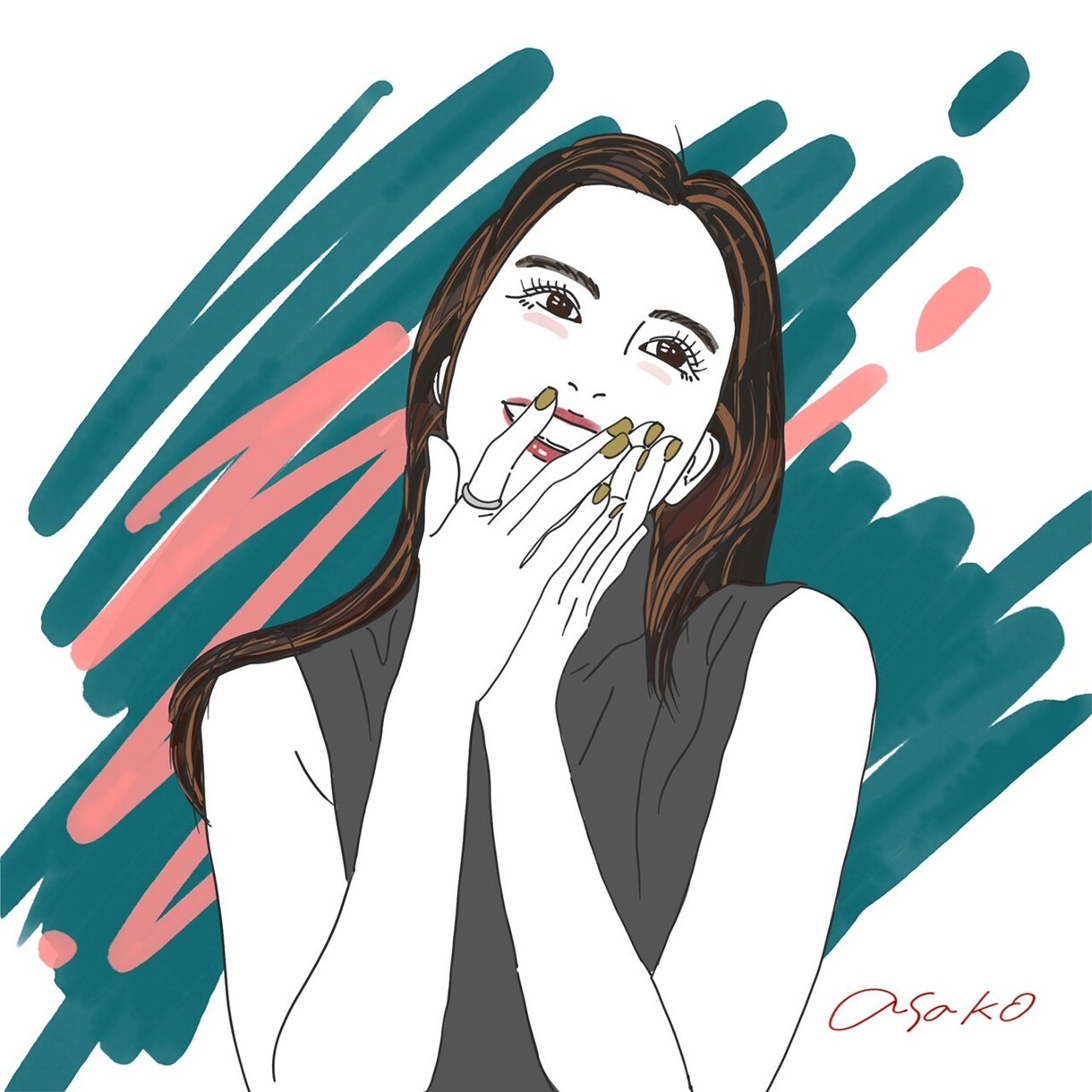 オシャレなアイコンイラストを描きます あなたのカラーに合わせてオシャレなイラストを描きます。 イメージ1
