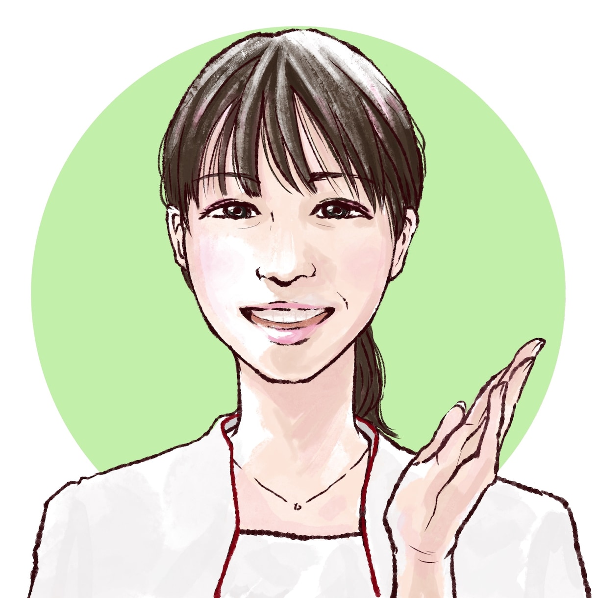 貴方だけのテーマカラーで！使いやすい似顔絵書きます 好きな色、似合う色、教えて下さい！色彩で魅力を引き出します イメージ3