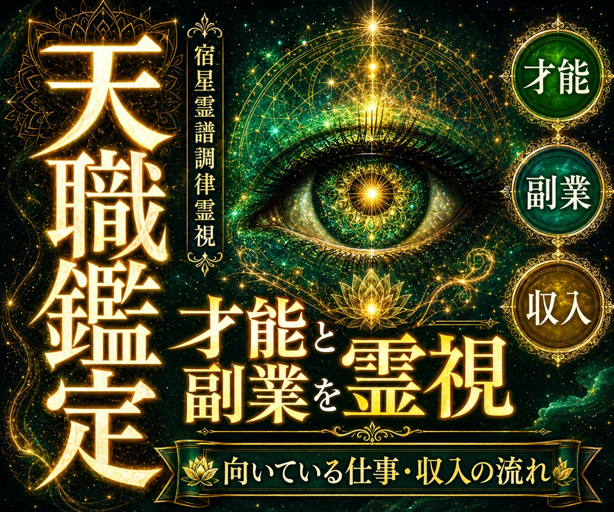 あなたの天職・才能・副業の可能性を視て開花させます 向いている仕事・強み・収入へつながる流れを丁寧に読み解きます イメージ1