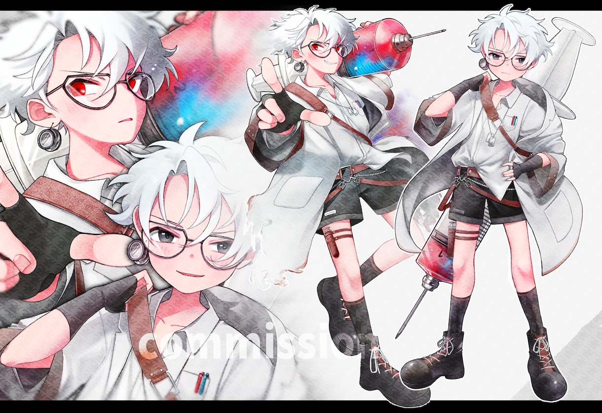 可愛い少年少女の立ち絵一枚絵描きます 鮮やかで日常的な絵が得意です！キャラデザも可！ イメージ9