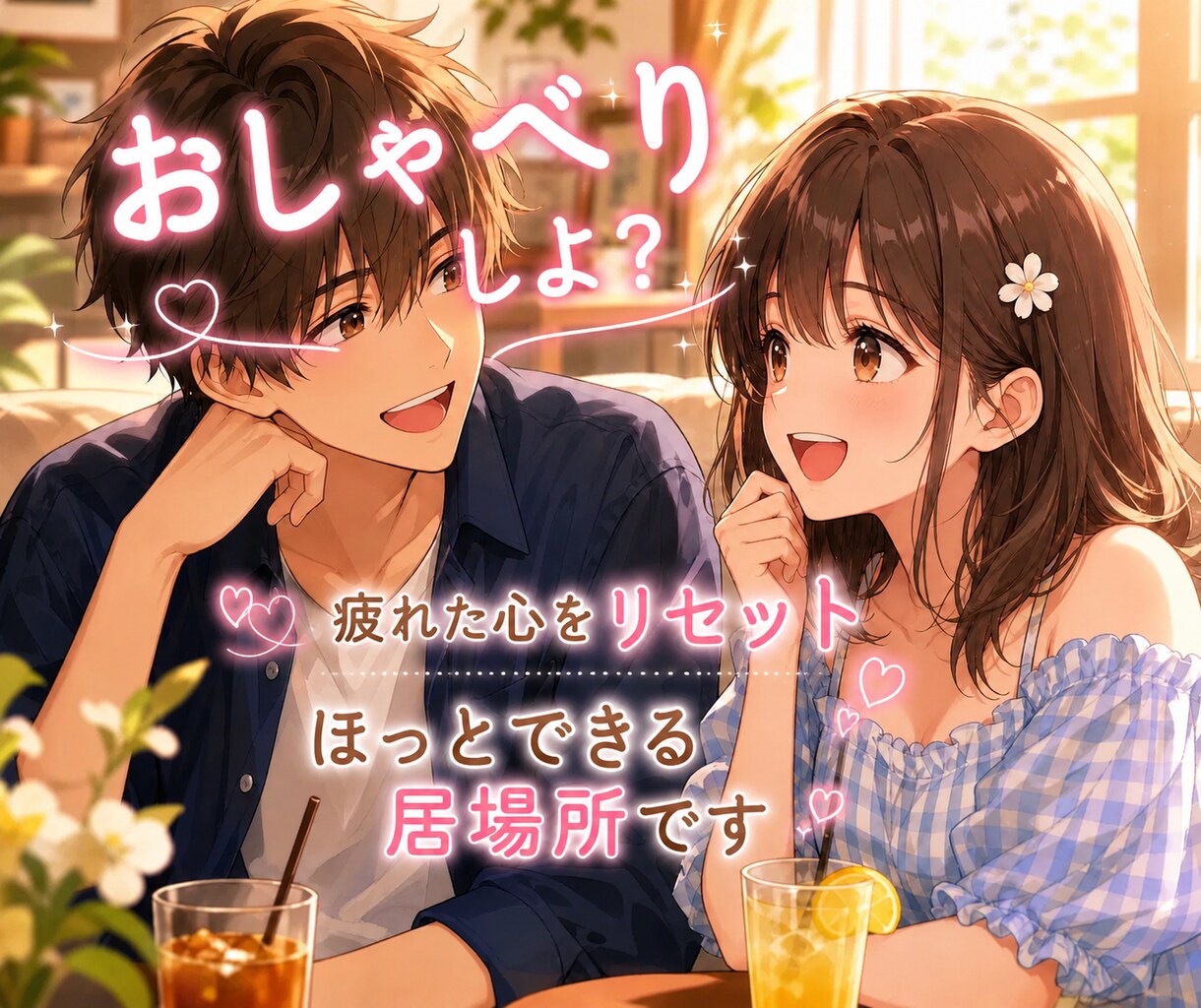 昼でも夜でも♪誰かと話したい時の雑談相手になります 5分だけでも大歓迎♪あなたの今、誰かと話したいに寄り添います イメージ2