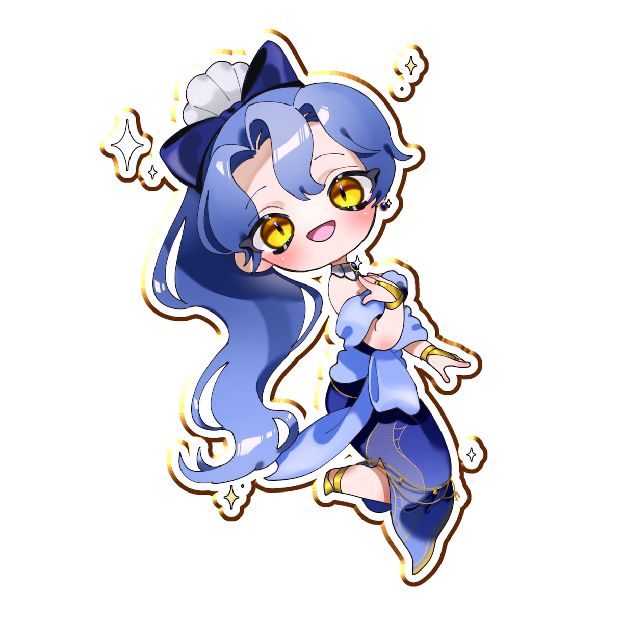 キラキラぷにぷに？！【SDキャラ】を描きます キラぷに なフチが特徴的！活動者様や準備中の方向けイラスト！ イメージ4