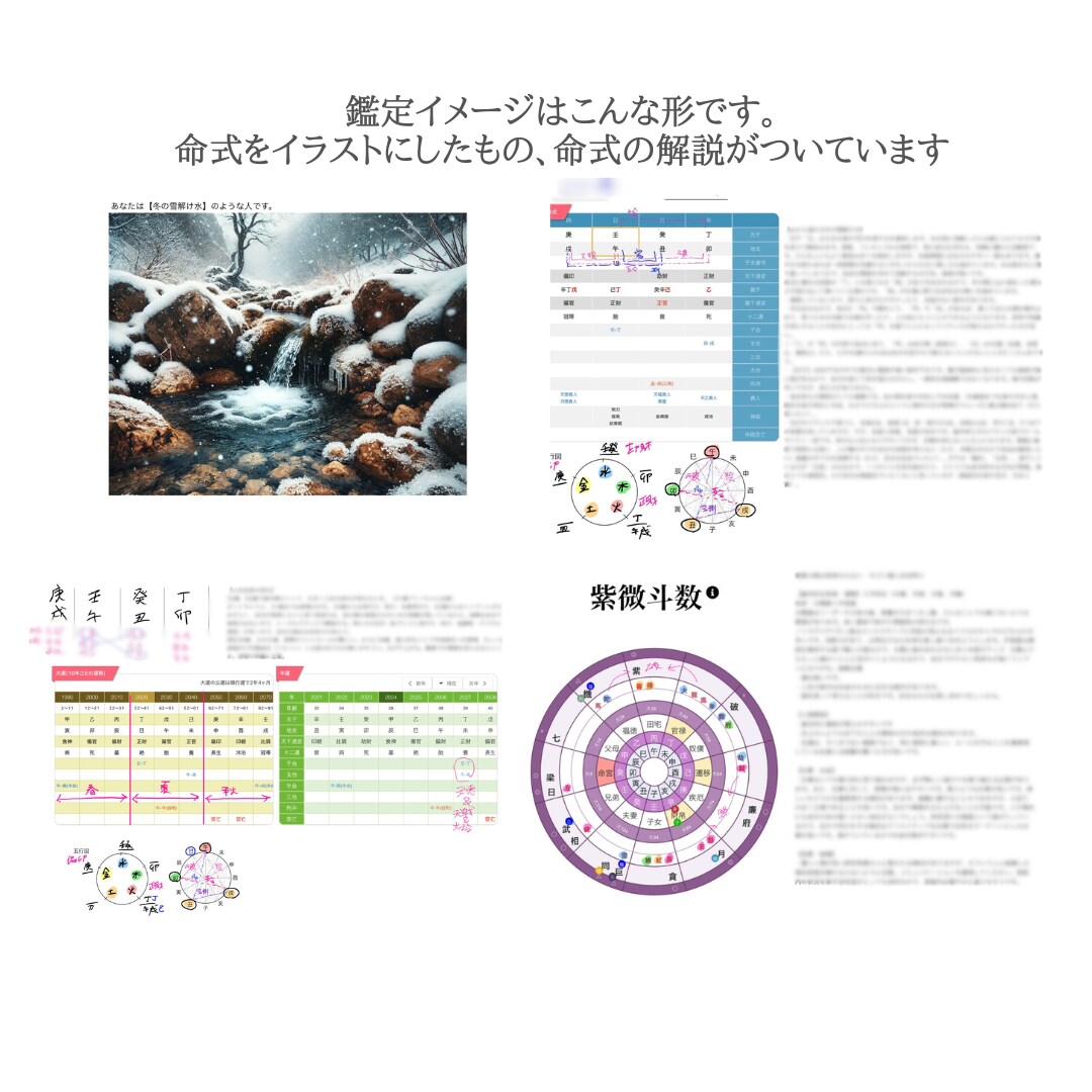 四柱推命・紫微斗数を用い多角的に人生を占います 〜人生を切り開くお手伝いをします〜 イメージ9