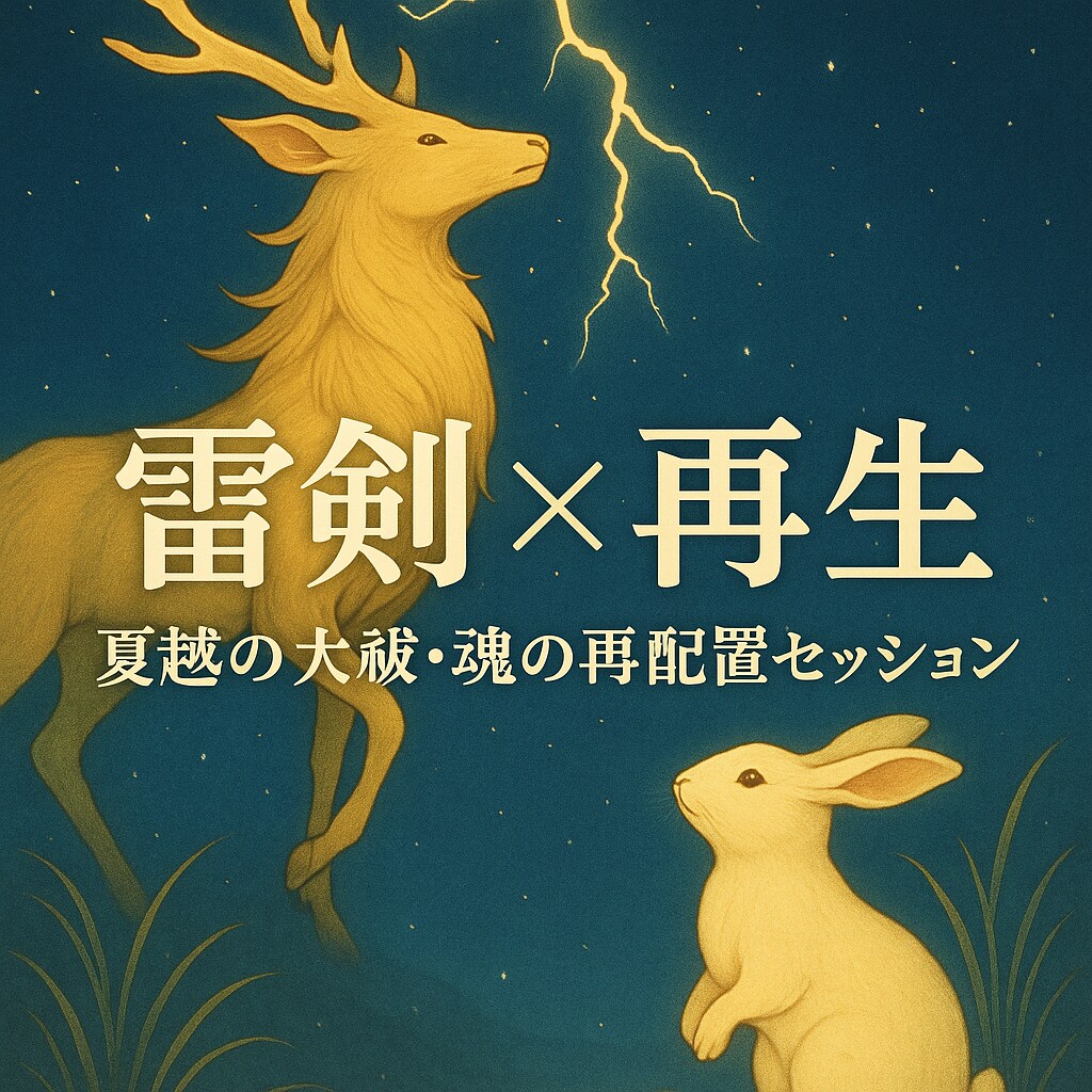 過去の停滞を断ち、 未来に向け“魂の器”を整えます 「夏のの大祓」から始まる特別な神事・魂の軌道修正になります。 イメージ3