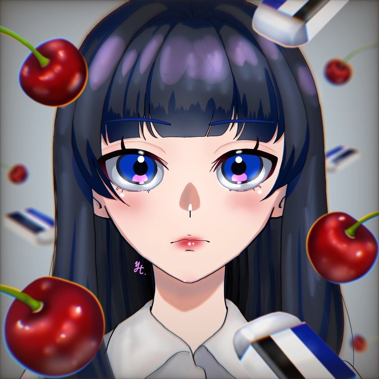 推しカラーで量産型な女の子描きます あなたの推し活応援したい！推しカラーのイラスト描きます！ イメージ6