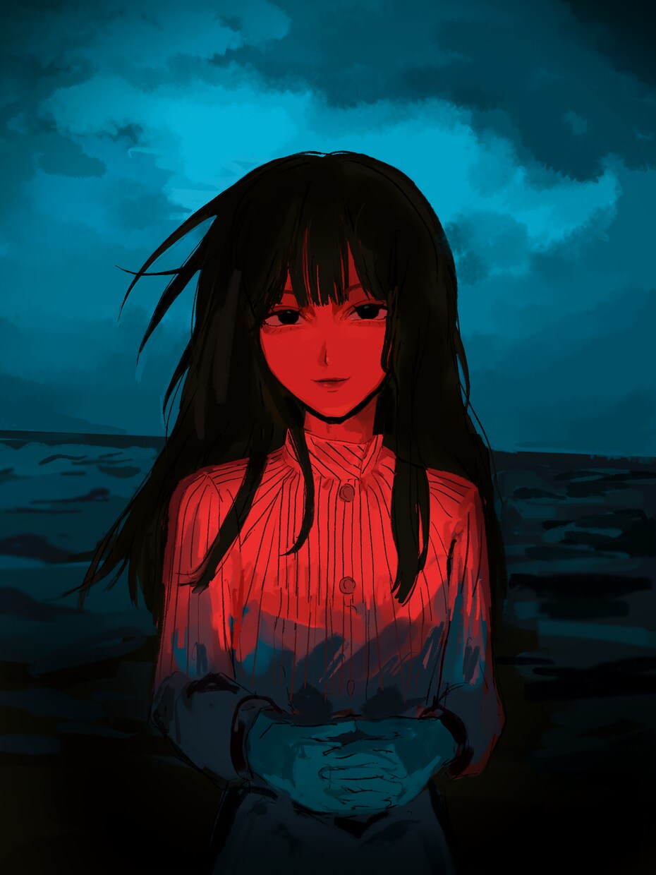 厚塗り 腰上イラスト描きます ハイコントラストで雰囲気のある作品が得意です イメージ4