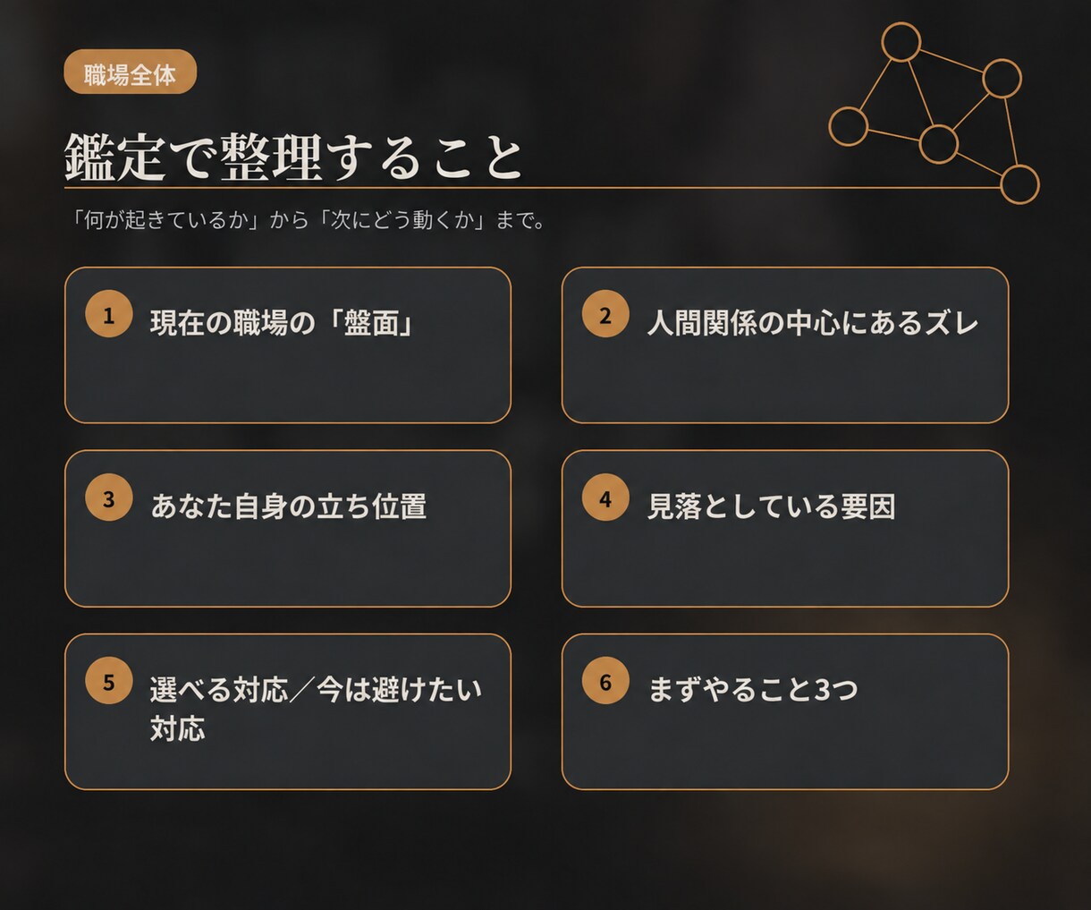 職場の人間関係をタロットで整理します 上司・同僚・部下との関係から「次の一手」まで考えます イメージ3