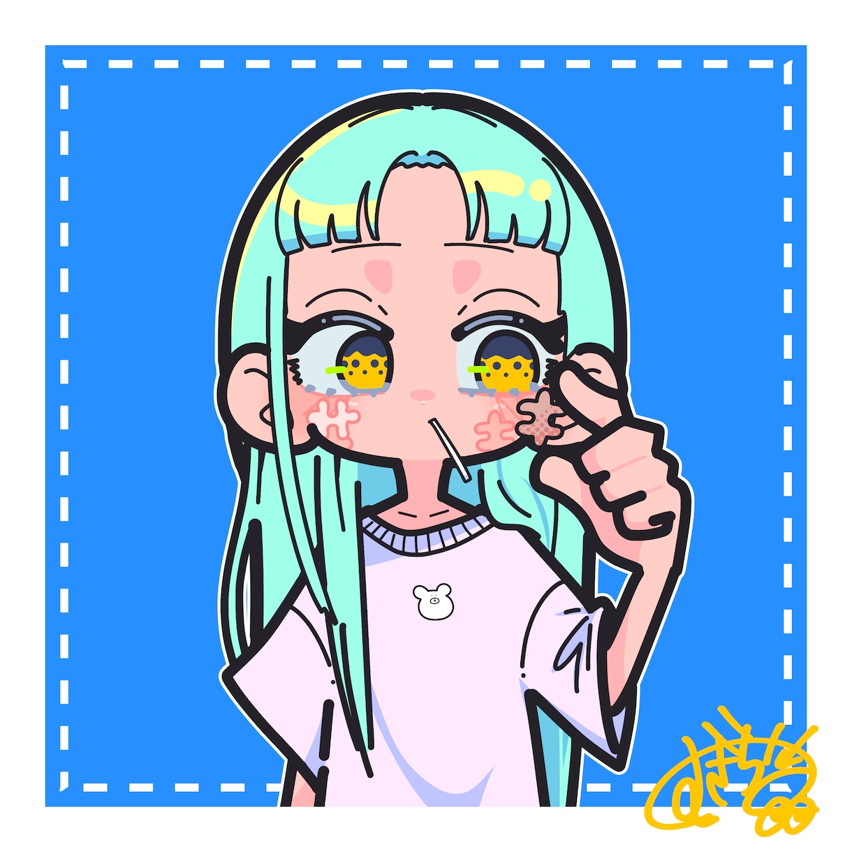 目を引くオリジナルアイコン制作します グッズ制作用イラストやキャラクターデザインもお任せください！ イメージ8