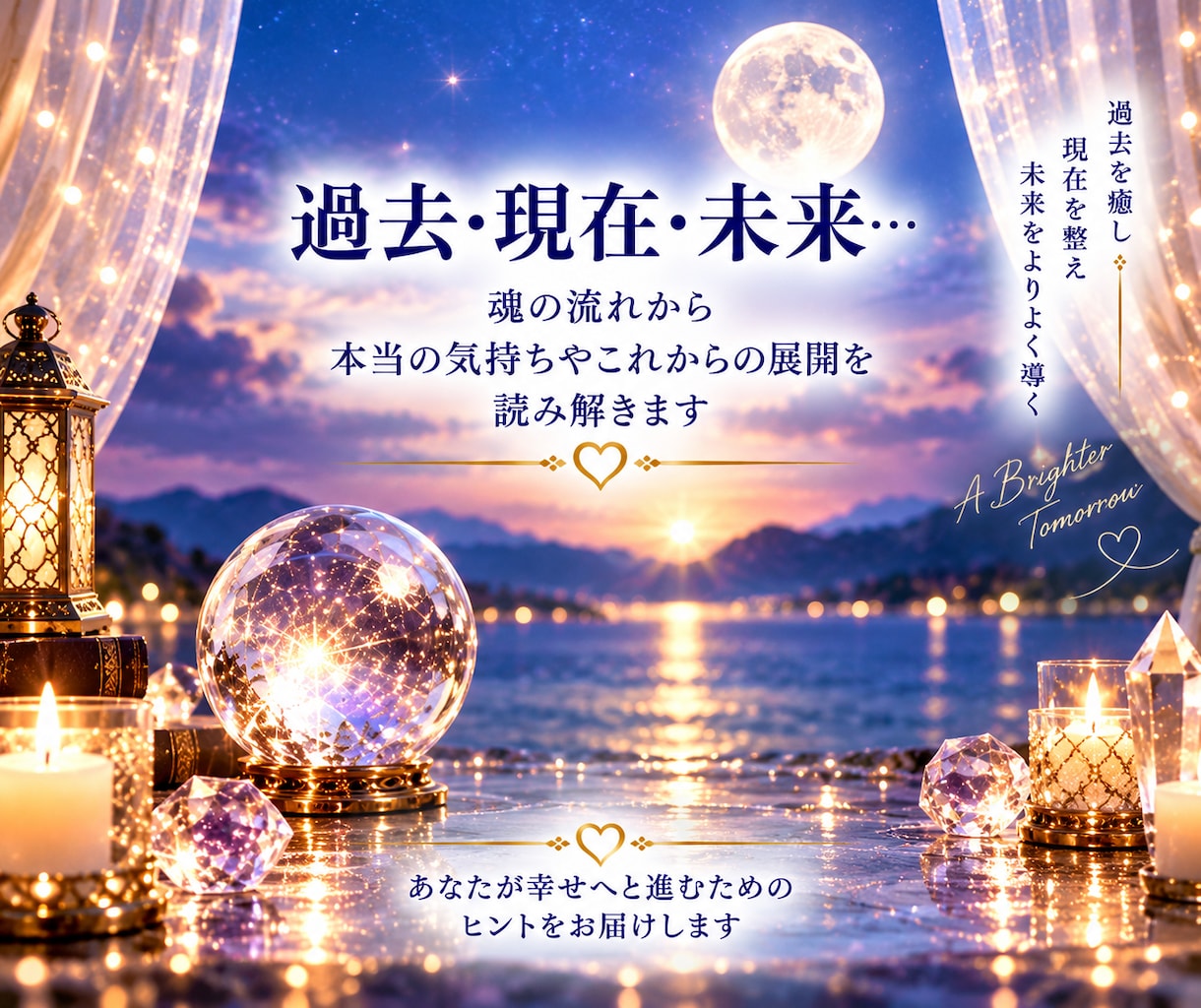 霊視霊聴鑑定◐チャット20分 真実の声を届けます 迷いを抱えたまま夜を迎えたくないそのような時に… イメージ5
