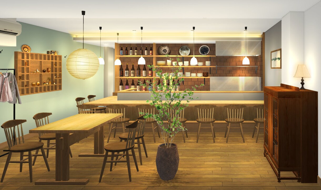 短期間で3Dパース制作します お店の内装パースや外装パースを制作します！ イメージ10