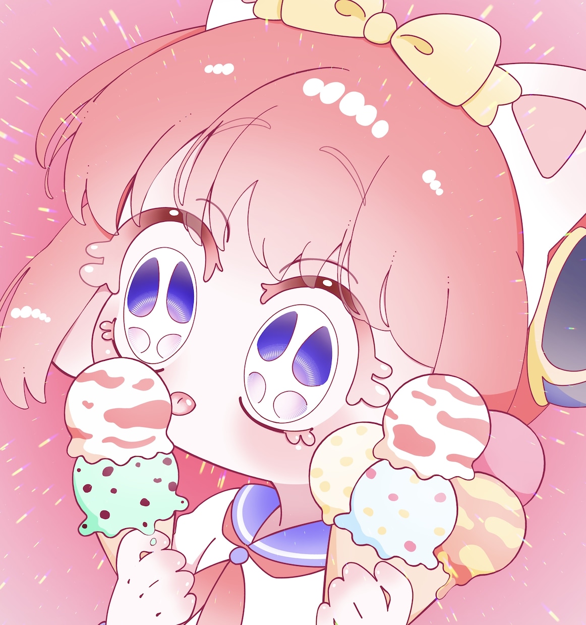 デフォルメ寄りな可愛いイラスト描きます ギャルっぽくデフォルメっぽいかわいいイラストを描きます‼️ イメージ4
