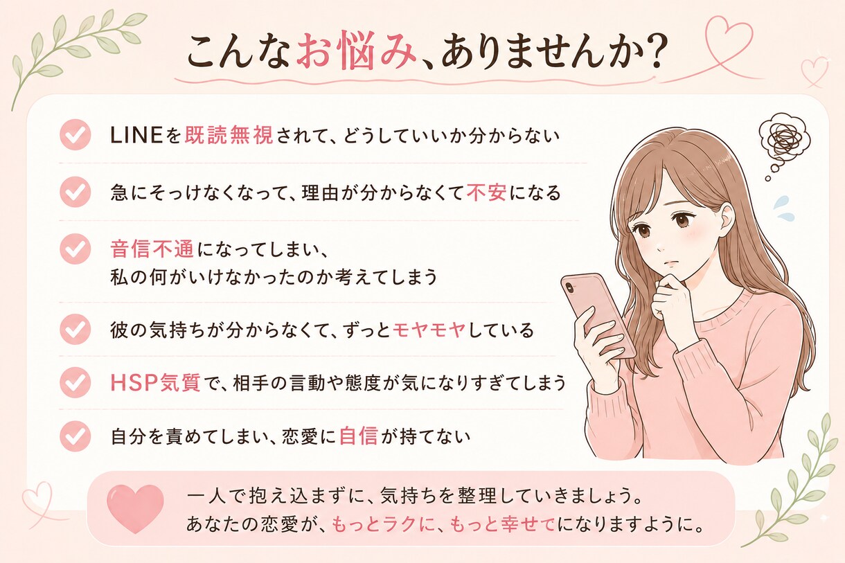 HSP気質の恋愛相談｜男性心理で紐解きます 愛着スタイル理論で行動の背景を言語化します。 イメージ3
