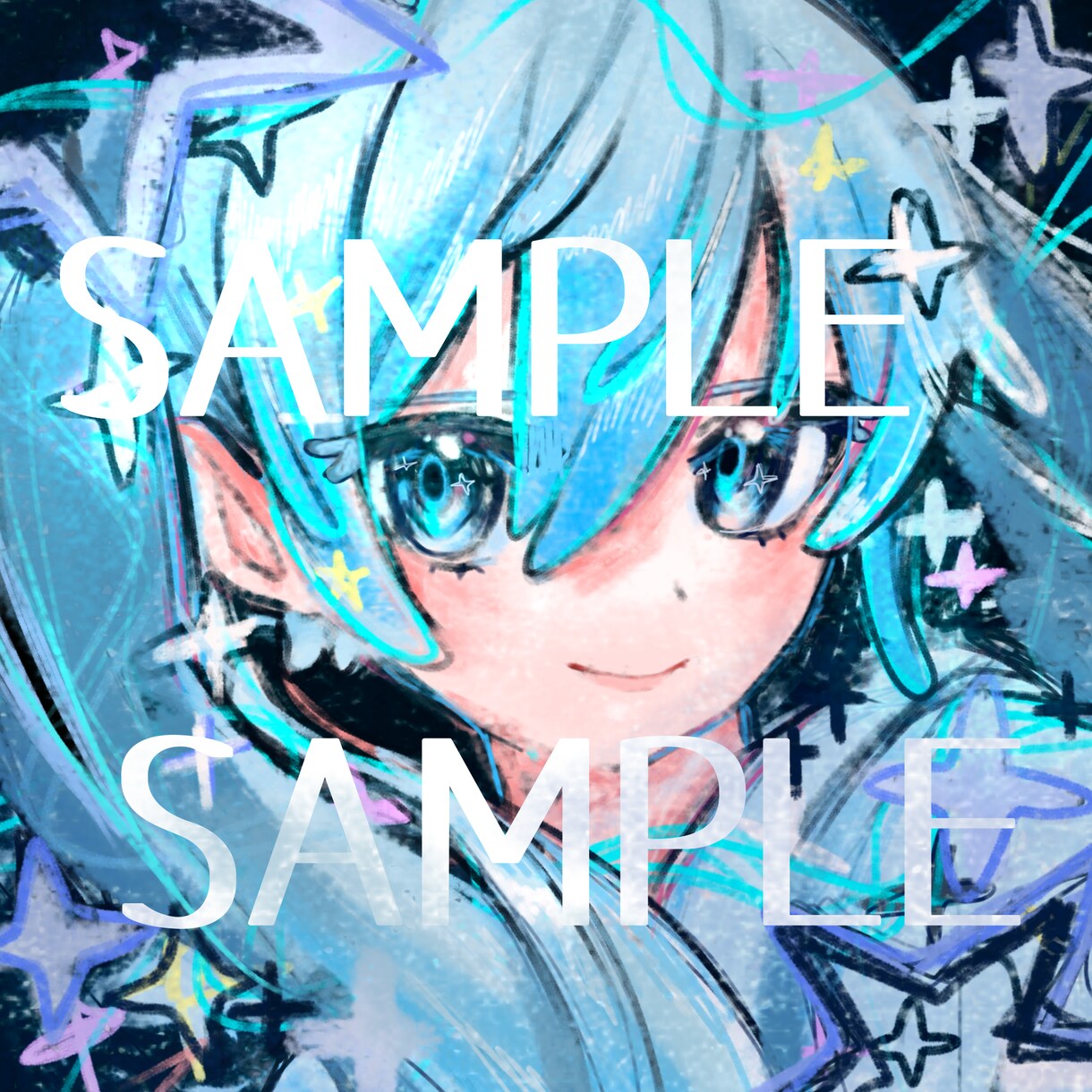 アイコンを描きます SNSアイコンにぴったり！華やかな色使いが特徴です イメージ1