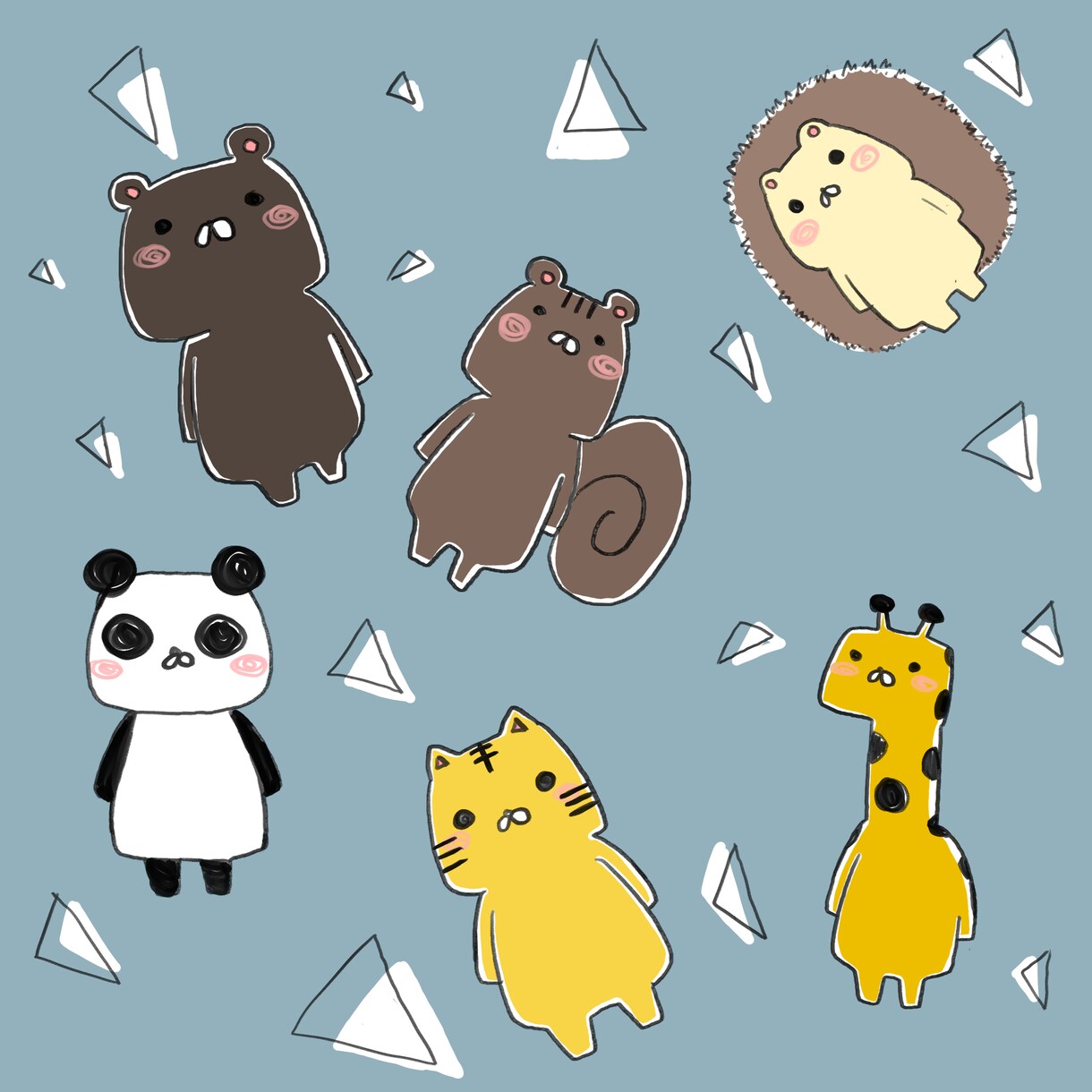 カラーイラストを提供します 動物のデフォルメされたイラストを制作します イメージ2