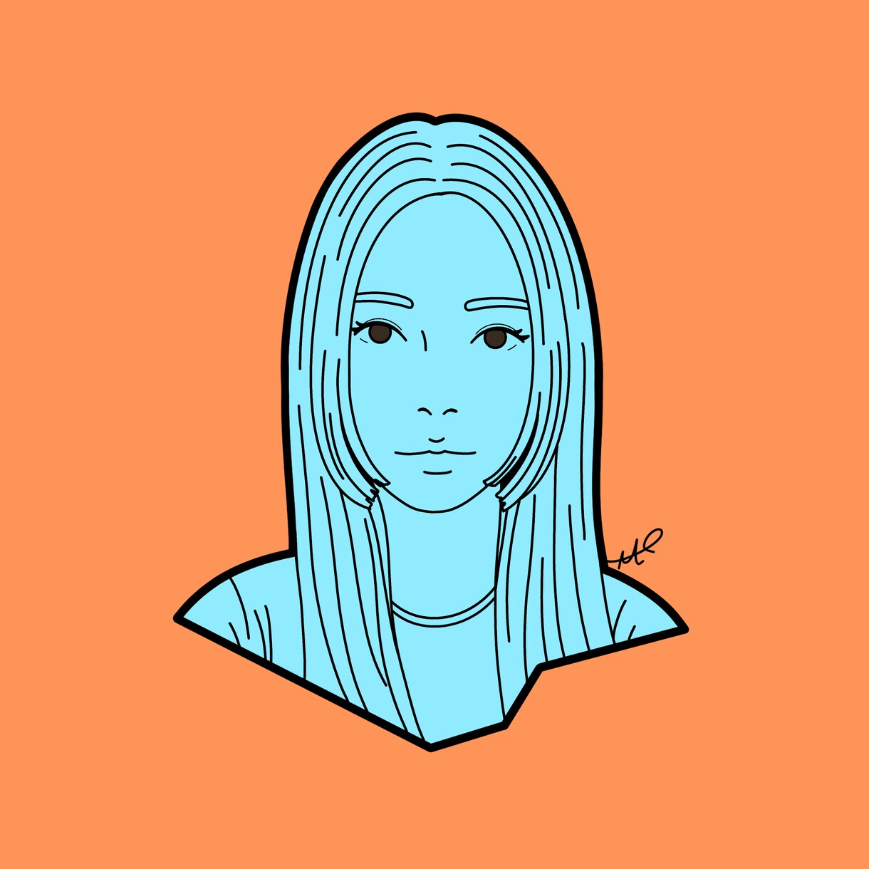 最短１日！おしゃれな似顔絵イラスト描きます お写真・顔画像を元に、似顔絵イラスト・アイコン描きます！ イメージ10