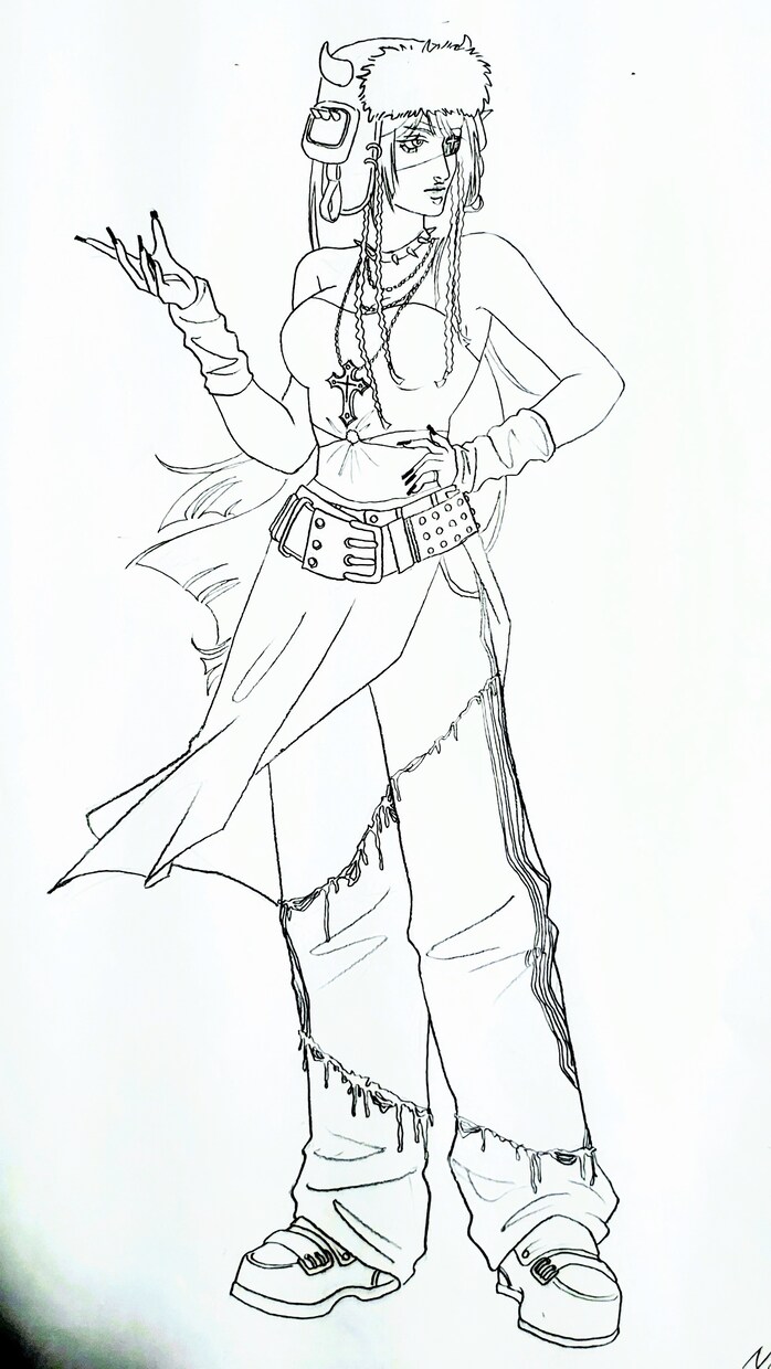 キャラクターのラフ+簡易着色描きます 細部までこだわる世界観重視のキャラをデザインします！ イメージ5