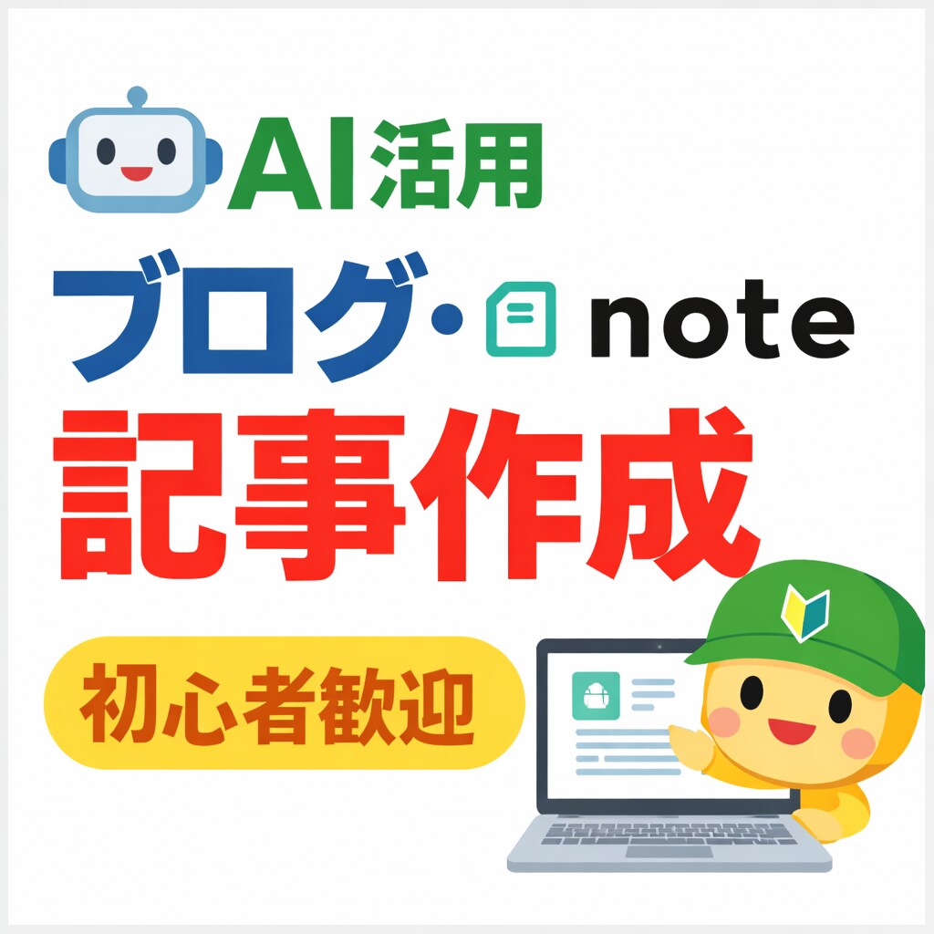 ブログ note用の記事をAI活用で作成します AI活用でブログ・note向けの記事を作成します イメージ1