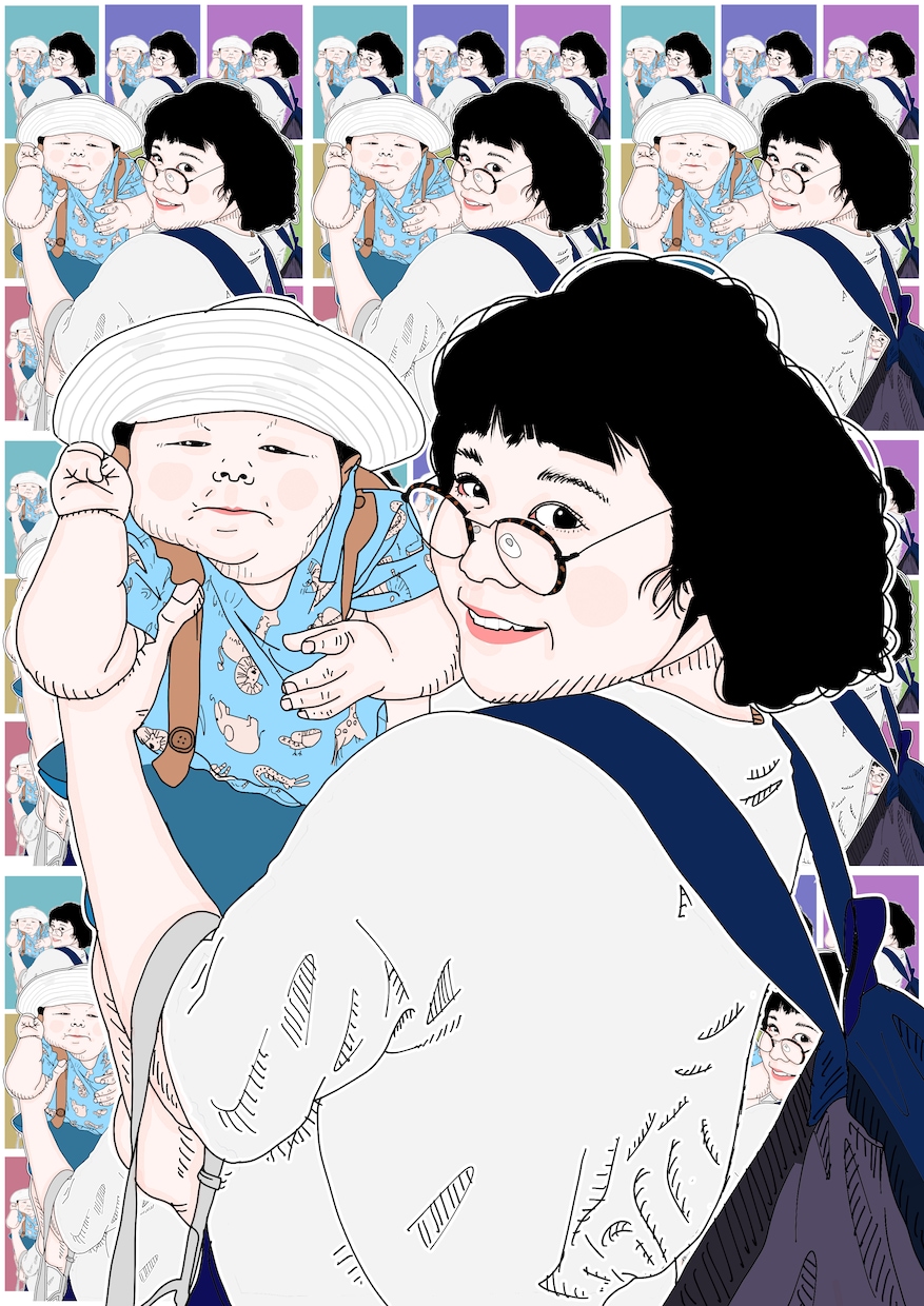 プレゼントに最適！写真を元に似顔絵を描きます ご家族、ご友人へのプレゼントにいかがでしょうか イメージ1