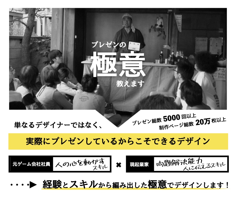 プレゼンの極意を詰め込んだ圧倒的な資料を作成します 通算20万ページ作成してきたプロがあなただけの資料を作成！ イメージ2