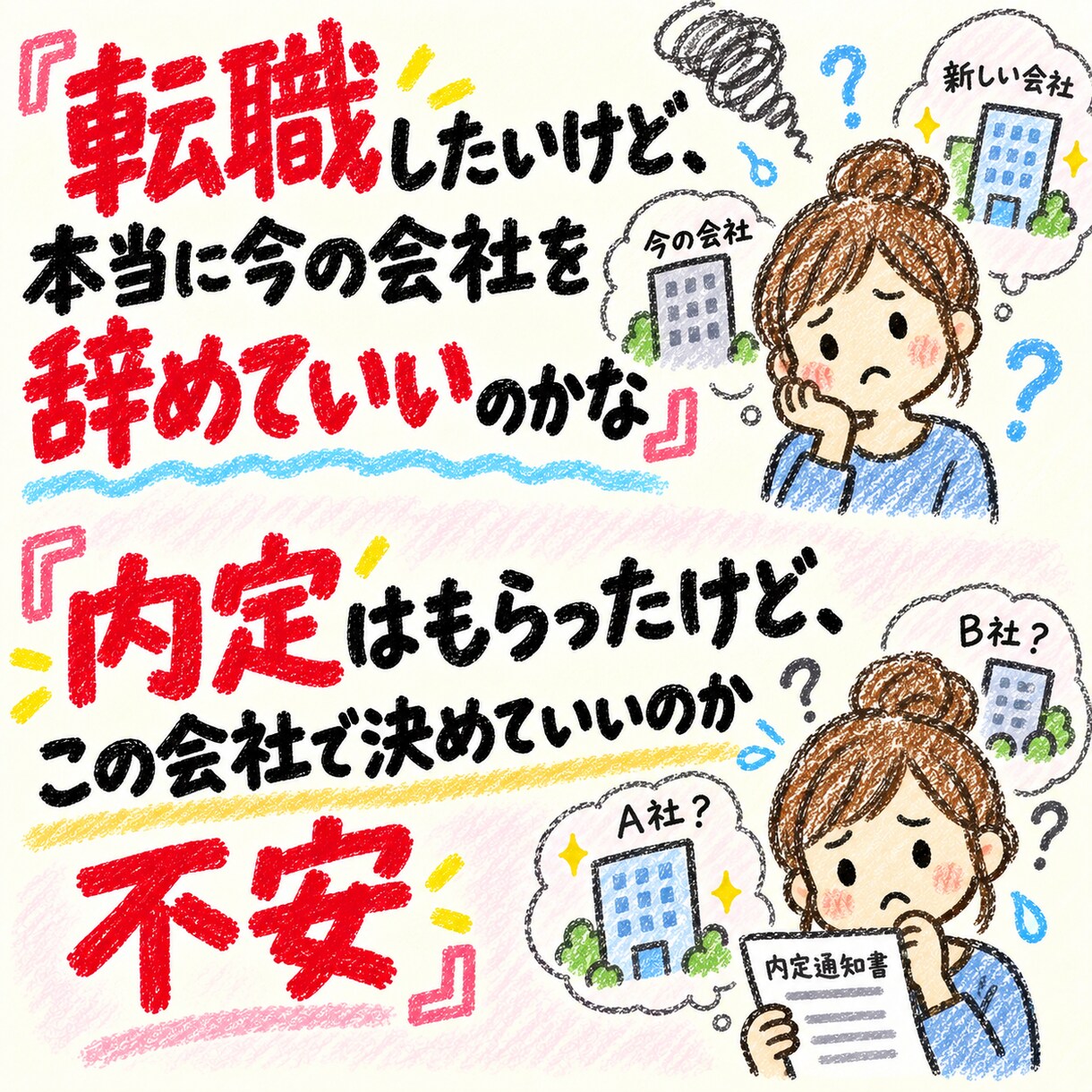 仕事・転職のモヤモヤを一緒に整理します 「辞める？続ける？」から求人・面接・内定の悩みまで気軽に相談 イメージ2