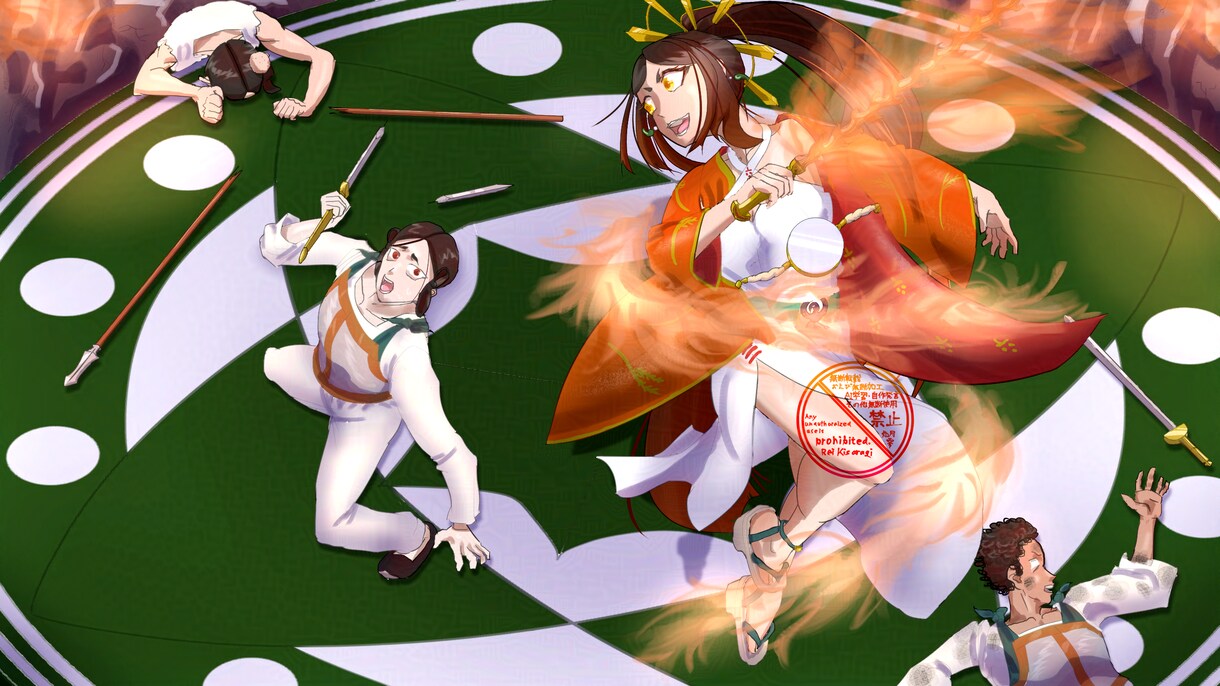 油彩タッチでストーリー性ある一枚絵の制作を承ります ミリタリー×女性イラストならぜひおまかせあれ イメージ3