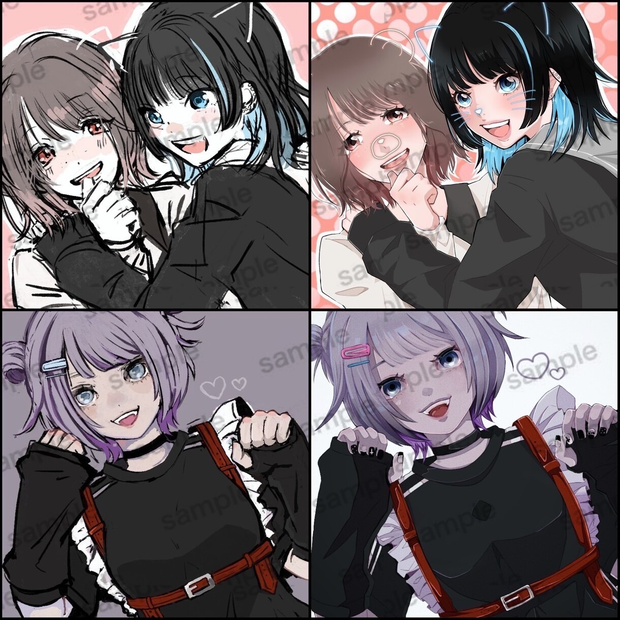 SNS等で使用出来るアイコンを作成します 絵柄はプロフィールのポートフォリオをご覧下さい イメージ3