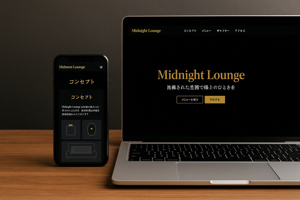 世界観に合った1ページWebサイトを制作します 	スマホ対応／SNS連携／雰囲気重視デザインで集客力UP！ イメージ2