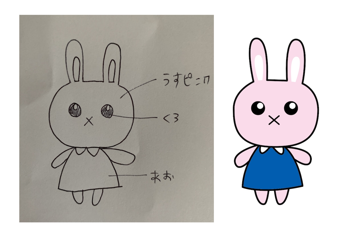 手書きイラストをデータ化します 紙に絵を描いて私に送信するだけ！いろんな要望可能 イメージ3