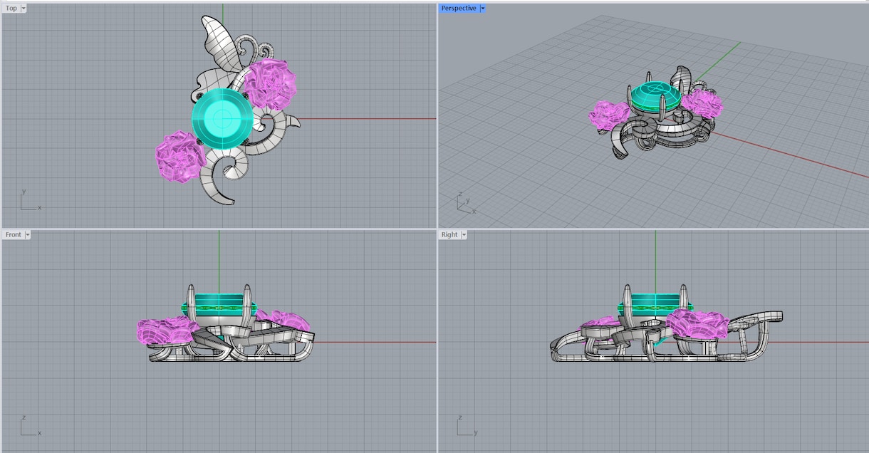ジュエリーCADデザイン製作承ります ジュエリーCAD製作お困りでしょうか？ イメージ1