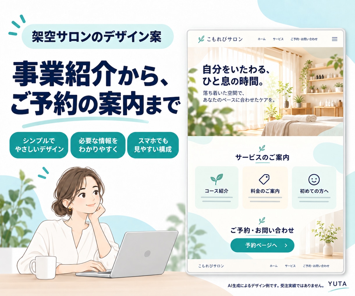 開業・小さな事業の紹介LPを制作します WordPressで事業紹介と問い合わせ導線を整えます イメージ3