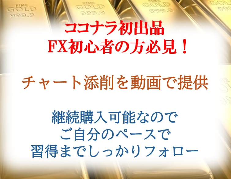 商品名GOLDRUSH ロジック購入者が使えます チャート添削を動画で提供後の疑問点を電話で解決します イメージ1