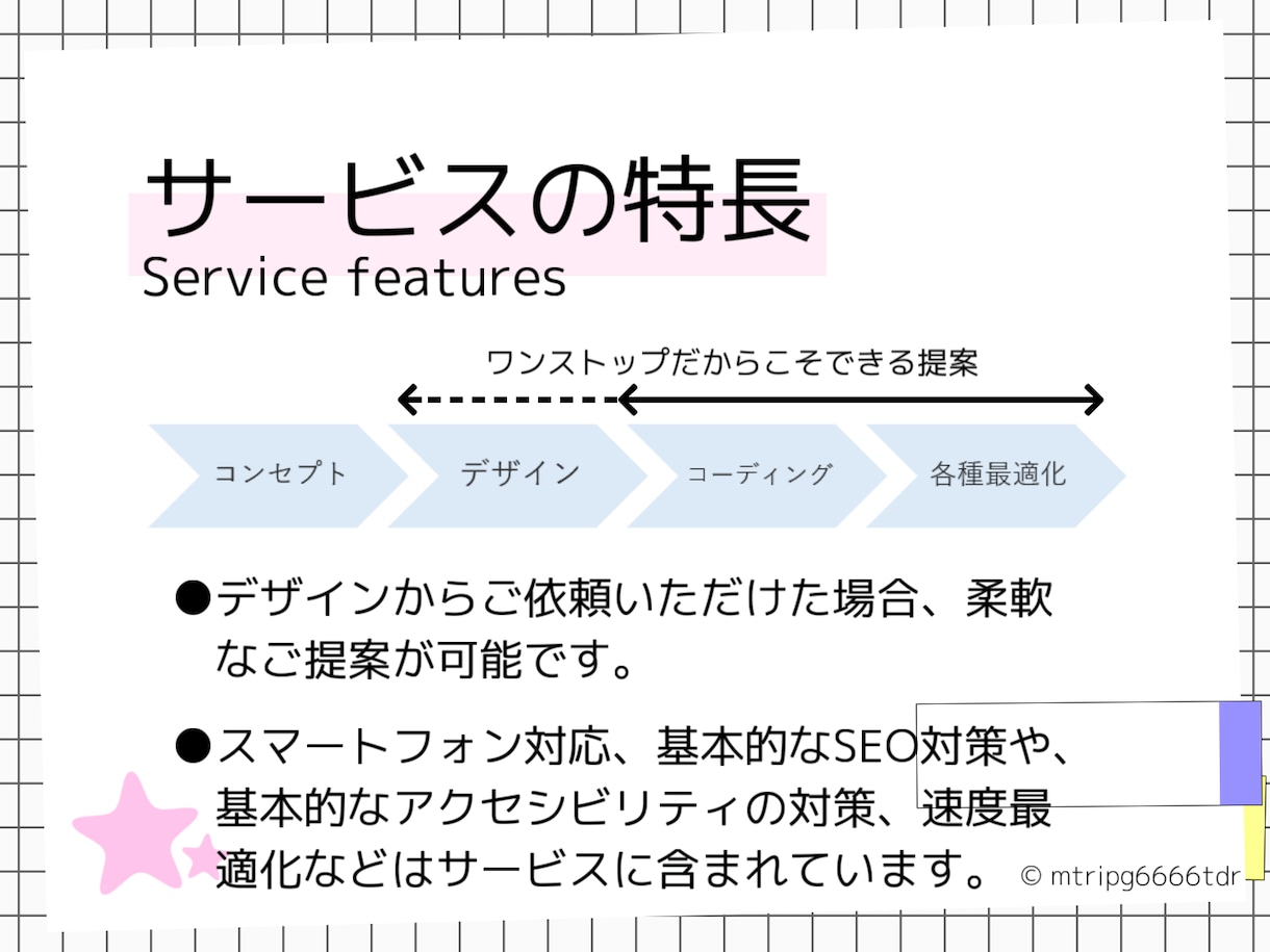 あなたの『作品』としてサイトを妥協なしで制作します 優しく丁寧に、あなたの『こだわり』をミリ単位で実現 イメージ2