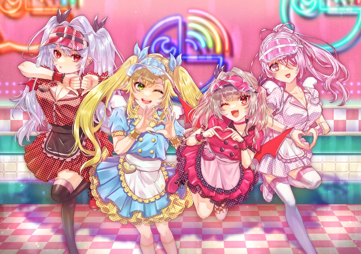 歌ってみたや活動用イラスト制作します サムネイルや一枚絵など幅広く対応します！ イメージ6