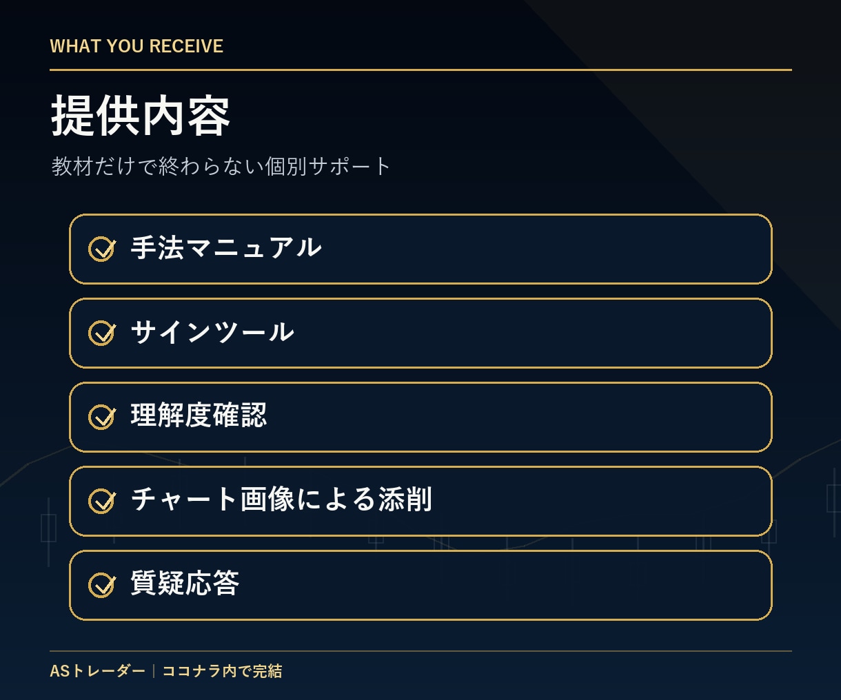 3名限定でFXを個別指導します 基本1週間｜教材・サインツール付きの個別レクチャー イメージ5
