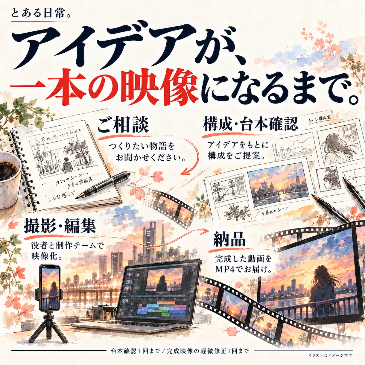 あなたの物語を実写ショートドラマにします 台本・妄想を役者が映像にします イメージ5